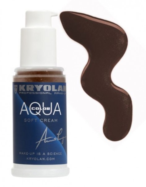 Kryolan Aquacolor Soft Cream 50 ml, 101 dunkelbraun