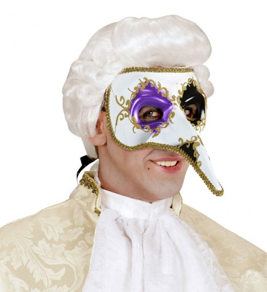 Venezianische Schnabelmaske, violett